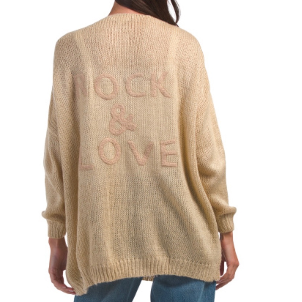 NEW Rock & Love open knit cardigan sweater